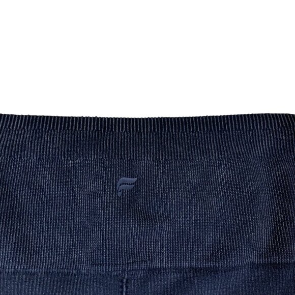 Fabletics Indigo Seamless Leggings Large Ribbed High Waist Stretchy Activewear - Picture 5 of 5